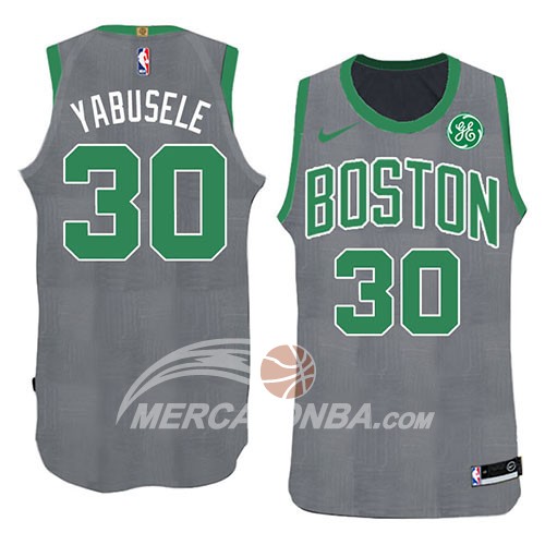 Maglia NBA Boston Celtics Guerschon Yabusele Natale 2018 Verde